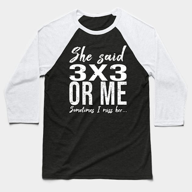 3x3 funny sports gift idea Baseball T-Shirt by Bestseller